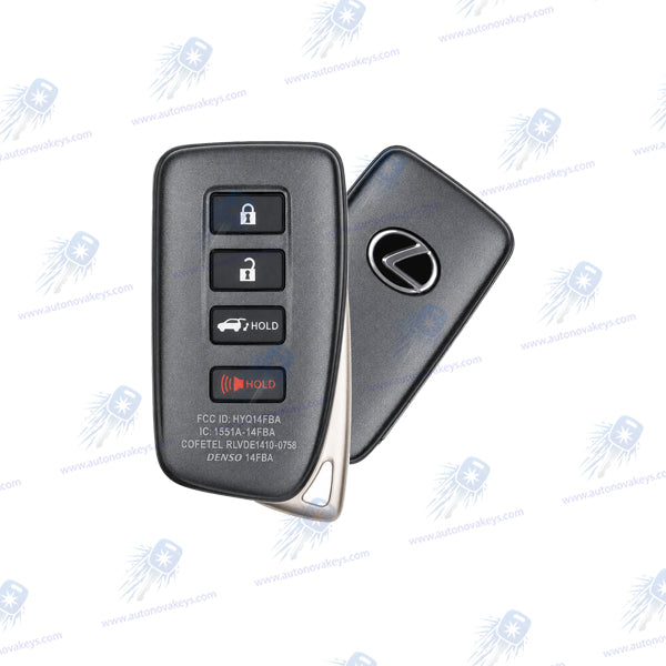 2015-2019 Lexus NX LX Smart Key /4B Hatch / HYQ14FBA
